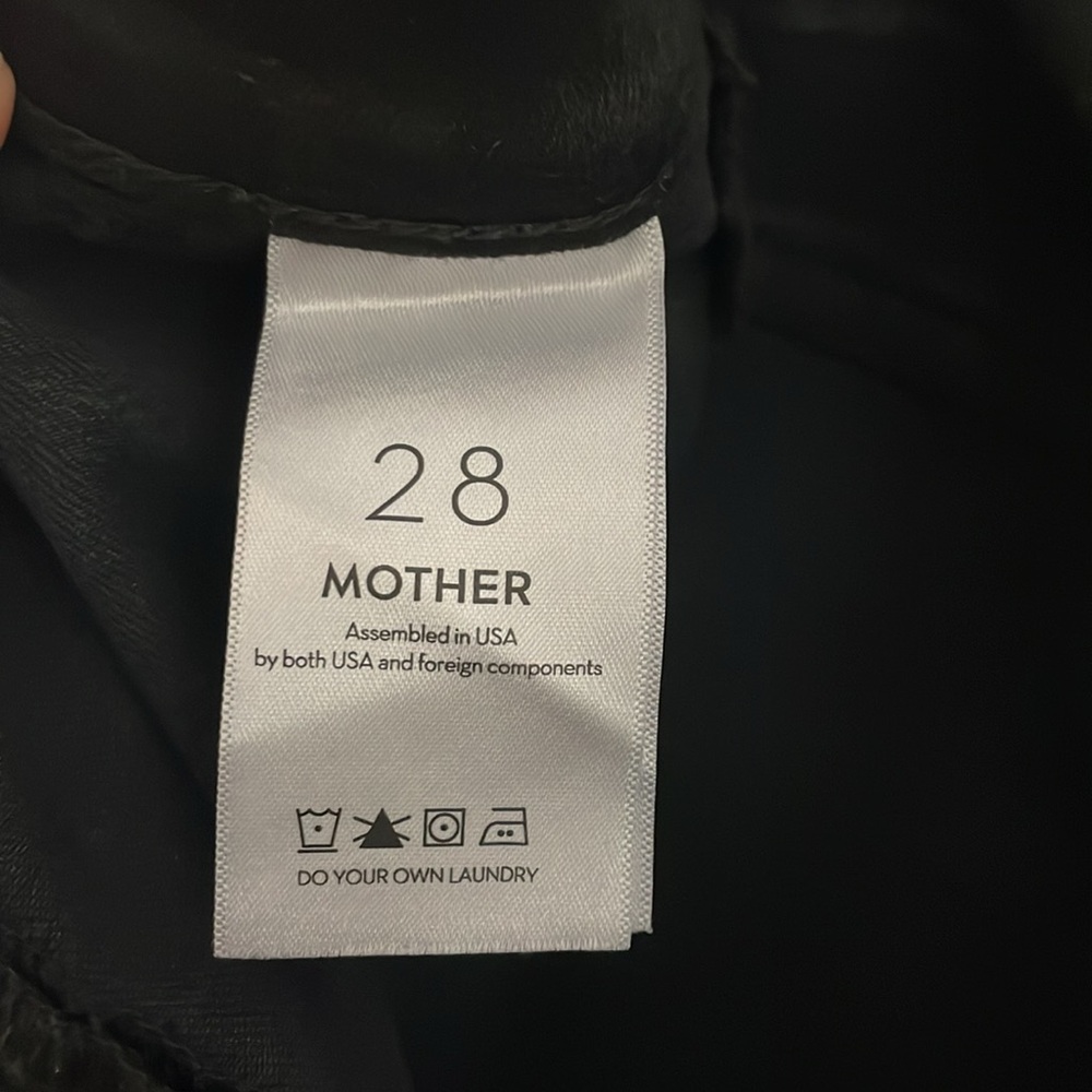 MOTHER Black High-Rise Jogger Jeans - Picture 5 of 6